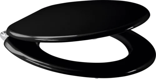 Casaria Wc-bril Met Deksel Sluitingsmechanisme Toiletzitting MDF Zwart