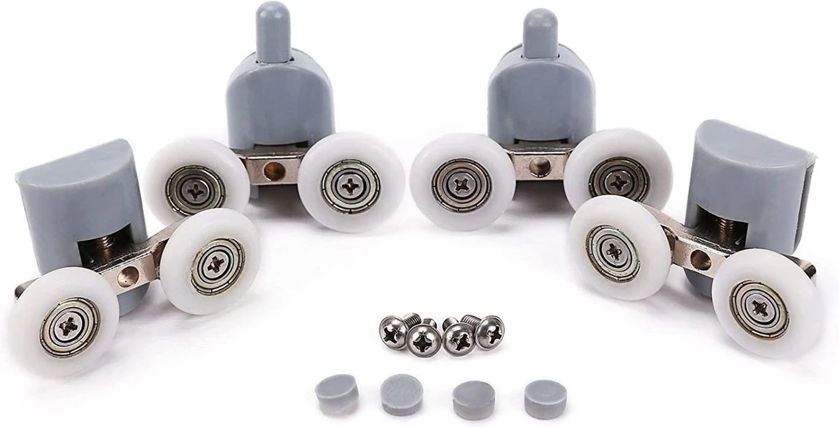 Merkloos Wielen Voor Douchedeur, Rollen Voor Douchedeur, Wieltjes, Douchedeur, 4 X Boven En 4 X Onder, Badkamer, 25 Mm, 8 Stuks Dubbele Wielen 6 Merkloos Wielen Voor Douchedeur, Rollen Voor Douchedeur, Wieltjes, Douchedeur, 4 X Boven En 4 X Onder, Badkamer, 25 Mm, 8 Stuks Dubbele Wielen - Afbeelding 6