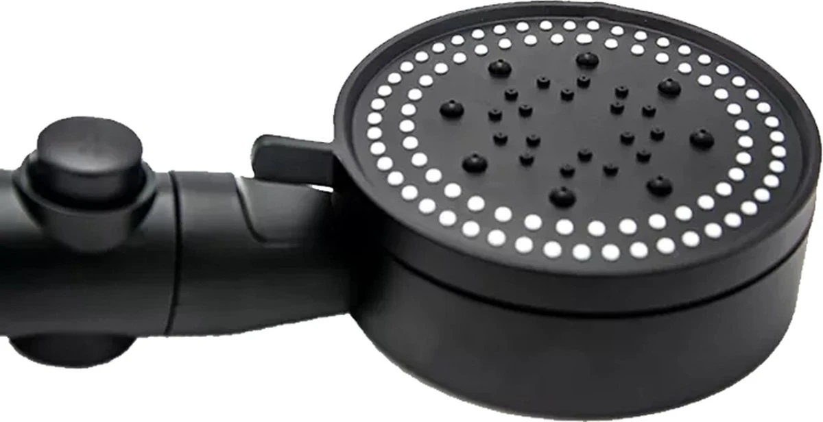 Merkloos Waterbesparende Douchekop - Handdouche - Regendouche - Met ECO STOP Knop - 5 Standen - ABS - Zwart 7 Merkloos Waterbesparende Douchekop - Handdouche - Regendouche - Met ECO STOP Knop - 5 Standen - ABS - Zwart - Afbeelding 7