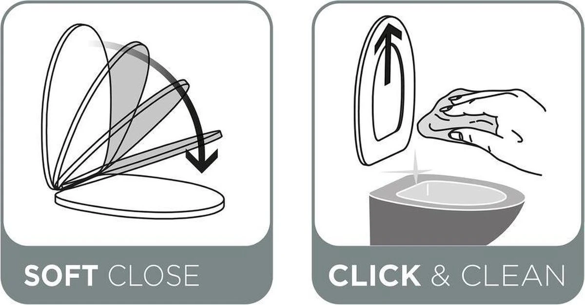 Tiger Boston - Toiletbril - WC Bril - Duroplast - Wit / RVS Geborsteld 6 Tiger Boston - Toiletbril - WC Bril - Duroplast - Wit / RVS Geborsteld - Afbeelding 6