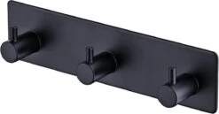 Merkloos Handdoekhaakjes - 3 In 1 Handdoekhaak - Wandhaak - Muurhaak - Zwart -Badkamer Kast Winkel 1200x628