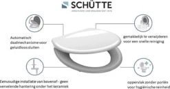 SCHÜTTE WC-Bril 82304 ANTHRAZIT - Duroplast - Soft Close - Afklikbaar - RVS-Scharnieren - Gelakt - Antraciet 20 SCHÜTTE WC-Bril 82304 ANTHRAZIT - Duroplast - Soft Close - Afklikbaar - RVS-Scharnieren - Gelakt - Antraciet -Badkamer Kast Winkel 1200x633 3