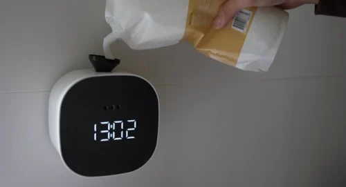 Fufubv Sense Of Soap - Automatische Zeepdispenser - 600ml - USB-C Oplaadbaar - Wandmontage - Zeeppompje -Badkamer Kast Winkel 1200x651