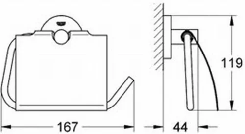 GROHE Essentials Toiletrolhouder - Met Deksel - Chroom - 40367001 -Badkamer Kast Winkel 1200x655 1