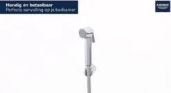 GROHE New Tempesta-F 30 Trigger Spray Doucheset - Ø 3,6 Cm - 1 Straalstand - Chroom - 27513001 -Badkamer Kast Winkel 1200x658 1