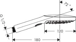 Hansgrohe Raindance Select E 120 3jet Handdouche - Chroom -Badkamer Kast Winkel 1200x672