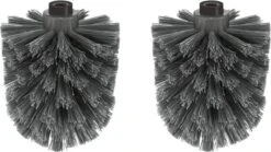 ZACK Civio Reserveborstelset 2 Stuks - Toiletborstel Zwart