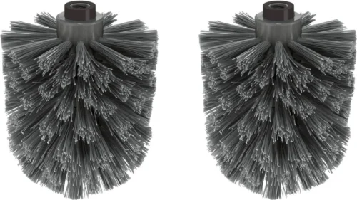 ZACK Civio Reserveborstelset 2 Stuks - Toiletborstel Zwart