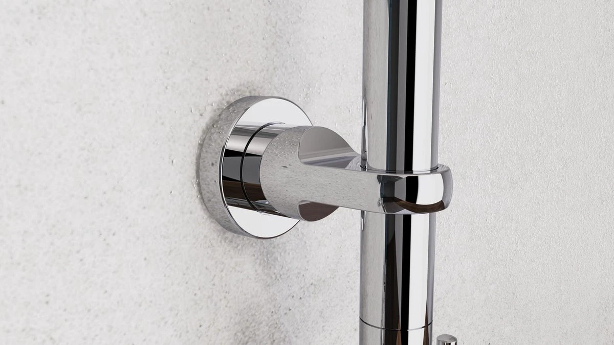 SCHÜTTE Mallorca Douchesysteem - Regendouche - 95 Cm Stang - Wandhouder In Hoogte Verstelbaar - Chroom 12 SCHÜTTE Mallorca Douchesysteem - Regendouche - 95 Cm Stang - Wandhouder In Hoogte Verstelbaar - Chroom - Afbeelding 12