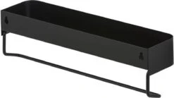 Sealskin Brix - Wandrek Met Handdoekrek 35 Cm - Zwart -Badkamer Kast Winkel 1200x675 6