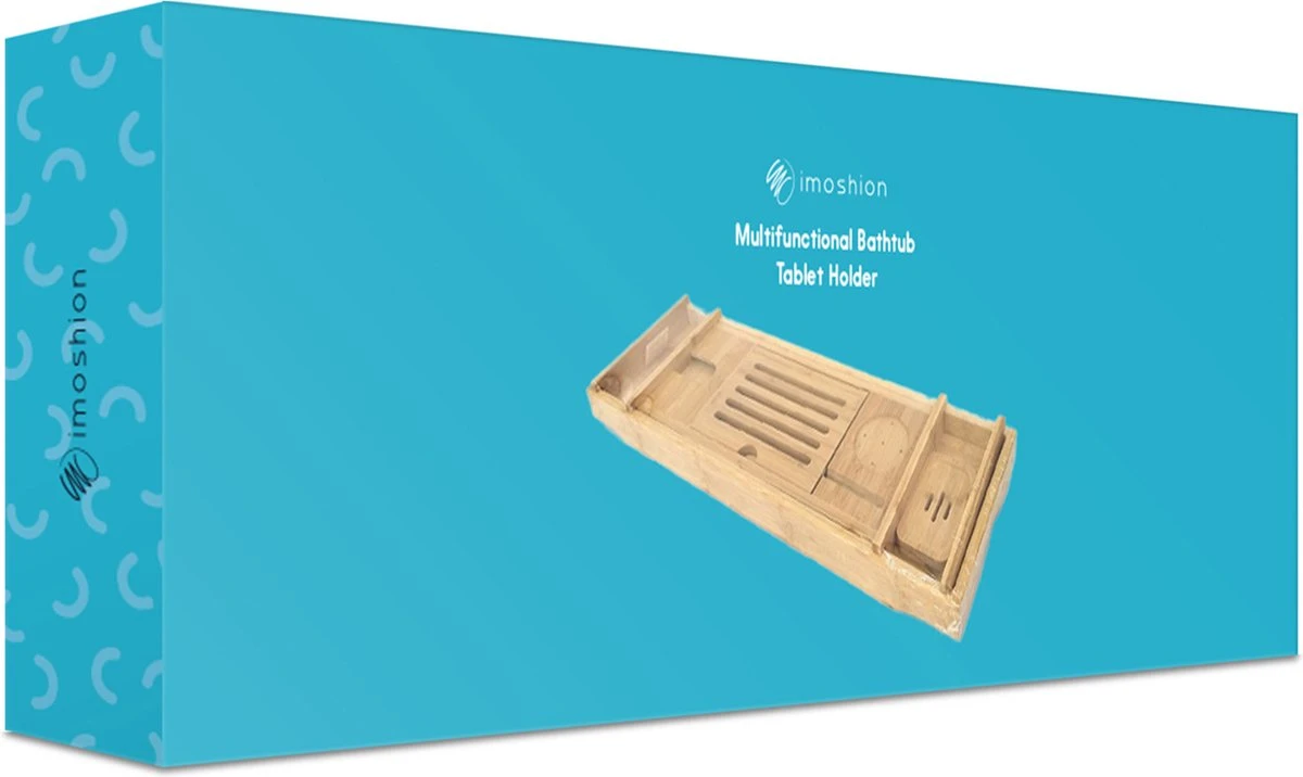 IMoshion Badplank Voor In Bad - Dienblad Inclusief Pootjes - Tablet Houder - Badrek Uitschuifbaar 75 Tot 110 Cm - Zwart 6 IMoshion Badplank Voor In Bad - Dienblad Inclusief Pootjes - Tablet Houder - Badrek Uitschuifbaar 75 Tot 110 Cm - Zwart - Afbeelding 6