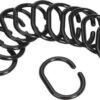 Merkloos Douchegordijn Ringen Set/12 Stuks - Zwart - Ringen Douche Gordijn - Shower Curtain Rings