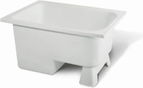 Zitbad Vrijstaand Marinella Rechthoek 65x105x52cm Polypropyleen Mat Wit