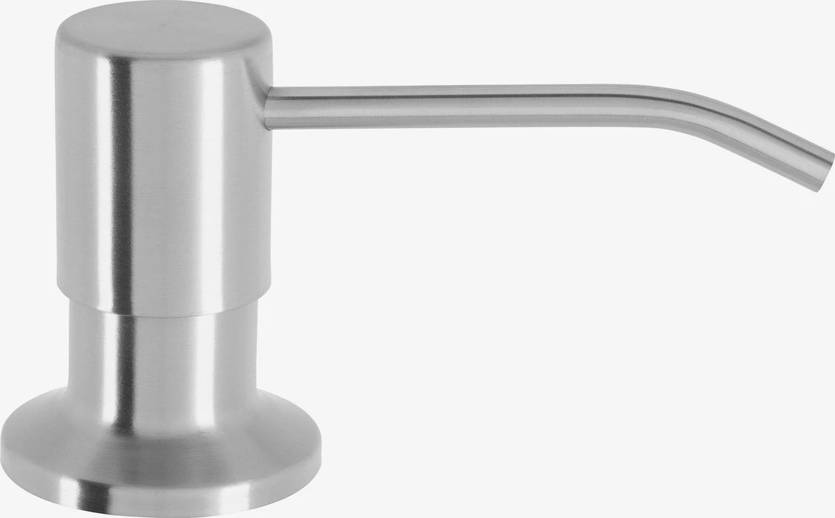 Mizzo Zeepdispenser 300ML - Zeeppompje - Inbouw Keukenblad - Gebogen Mond - RVS 1 Mizzo Zeepdispenser 300ML - Zeeppompje - Inbouw Keukenblad - Gebogen Mond - RVS