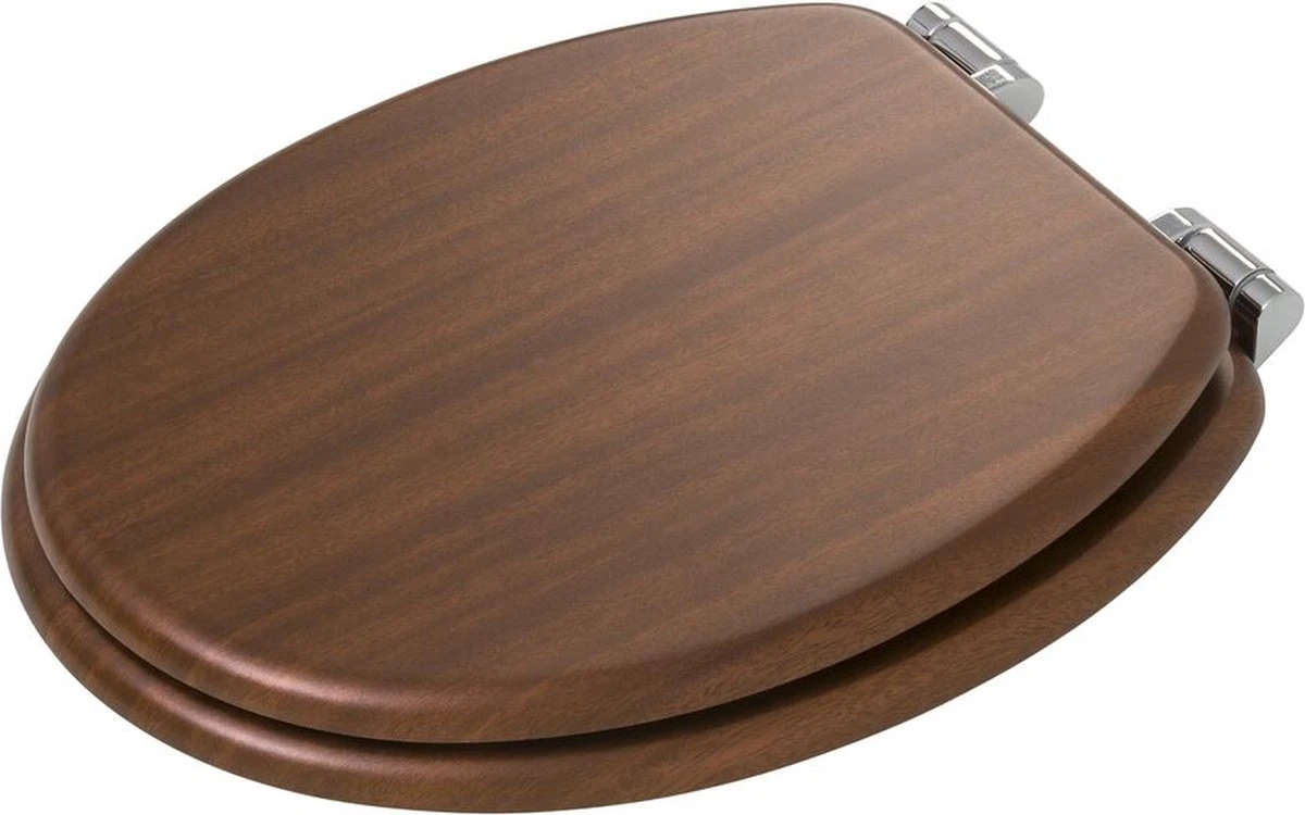 Tiger Douglas - Toiletbril - MDF - Walnoot 5 Tiger Douglas - Toiletbril - MDF - Walnoot - Afbeelding 5