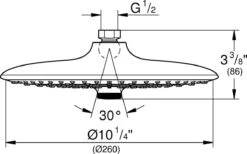 GROHE Euphoria 260 Hoofddouche - Regendouche ø 26 Cm - Eco - Met 3 Stralen - Chroom -Badkamer Kast Winkel 1200x750