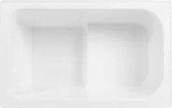 Saqu Zitbad - Mobiel Bad - 103x65cm - Wit - Incl Bijbehorende Poot En Zonder Afvoer -Badkamer Kast Winkel 1200x759 1