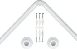 Saninorm Douchegordijnstang - 90x90 Cm - Wit