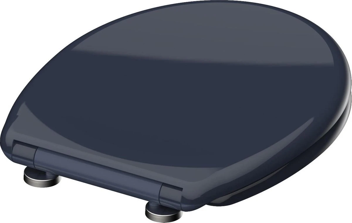 SCHÜTTE WC-Bril 82304 ANTHRAZIT - Duroplast - Soft Close - Afklikbaar - RVS-Scharnieren - Gelakt - Antraciet 4 SCHÜTTE WC-Bril 82304 ANTHRAZIT - Duroplast - Soft Close - Afklikbaar - RVS-Scharnieren - Gelakt - Antraciet - Afbeelding 4