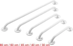 Wandbeugel Izzy Wit Metaal 30 Cm. Handgreep / Wandgreep Voor Badkamer / Douche / Toilet. Toiletbeugel / Badgreep / Douchegreep 5 Wandbeugel Izzy Wit Metaal 30 Cm. Handgreep / Wandgreep Voor Badkamer / Douche / Toilet. Toiletbeugel / Badgreep / Douchegreep -Badkamer Kast Winkel 1200x764 4