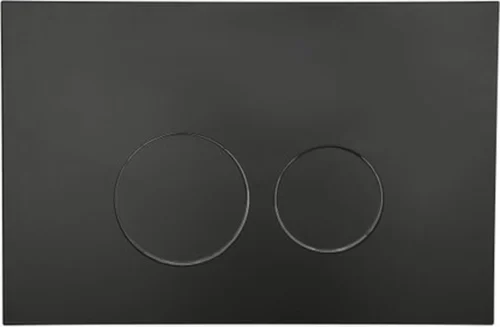 QeramiQ Push Bedieningspaneel Toilet - Frontbediening - Mat Zwart - Voor Geberit UP320/UP720