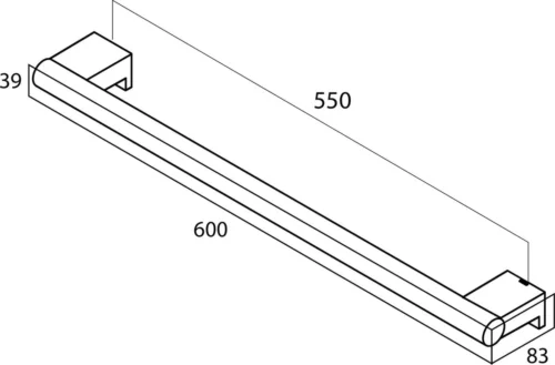 Tiger Bold - Handdoekrek 60 Cm - Zwart 11 Tiger Bold - Handdoekrek 60 Cm - Zwart -Badkamer Kast Winkel 1200x789