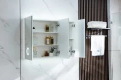 Merkloos Spiegelkast Badkamer - Spiegelkast - Badkamermeubel - Spiegelkast Met Verlichting - 100 X 70 Cm -Badkamer Kast Winkel 1200x799 18