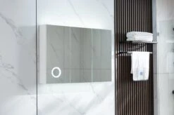 Merkloos Spiegelkast Badkamer - Spiegelkast - Badkamermeubel - Spiegelkast Met Verlichting - 100 X 70 Cm -Badkamer Kast Winkel 1200x799 19