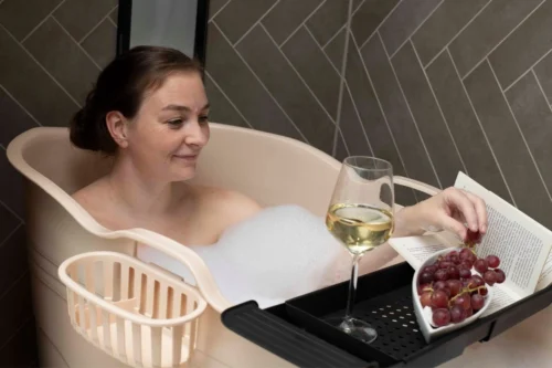 HelloBath® - Bath Bucket - XL - 125 Cm - Brazilian Sand - Zitbad - Ligbad (Verzending In Doos) - Incl. Badplank En Kraantje 18 HelloBath® - Bath Bucket - XL - 125 Cm - Brazilian Sand - Zitbad - Ligbad (Verzending In Doos) - Incl. Badplank En Kraantje -Badkamer Kast Winkel 1200x800 125