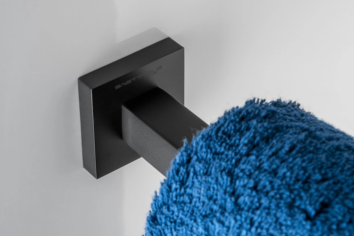 Sagittarius One 400S1-B Handdoekrek Zwart | Handdoekrek Badkamer | Handdoekenrek Zwart | Handdoekenrek Badkamer | Handdoekstang Zwart 40 Cm | Handdoekhouder Zwart 2 Sagittarius One 400S1-B Handdoekrek Zwart | Handdoekrek Badkamer | Handdoekenrek Zwart | Handdoekenrek Badkamer | Handdoekstang Zwart 40 Cm | Handdoekhouder Zwart - Afbeelding 2