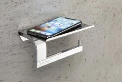 Sagittarius One 160S1 WC Rolhouder | Toiletrolhouder Met Plankje | Gepolijst RVS WC Papier Houder | Toiletpapier Houder -Badkamer Kast Winkel 1200x800 4