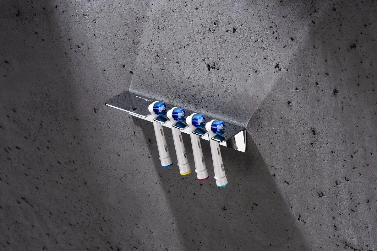 Sagittarius One 40S1 Tandenborstelhouder Chroom | Opzetborstelhouder Zonder Boren | Verchroomd Roestvrij Staal Tandenborstelhouder Hangend | Passend Voor Alle Grote Merken 2 Sagittarius One 40S1 Tandenborstelhouder Chroom | Opzetborstelhouder Zonder Boren | Verchroomd Roestvrij Staal Tandenborstelhouder Hangend | Passend Voor Alle Grote Merken - Afbeelding 2