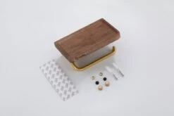 Lopoleis WC Rolhouder – Luxe Toiletrolhouder Walnoothout – Goud – Zelfklevend – WC Rolhouder Zonder Boren – Toiletrolhouder Met Plankje – WC Rolhouder Goud – Badkamer Accessoires -Badkamer Kast Winkel 1200x800 9