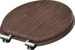 SCHÜTTE WC-Bril 80193 DARK WOOD - MDF-Hout - Soft Close - Verchroomde Scharnieren - Decor - 3-zijdige Print -Badkamer Kast Winkel 1200x805 3