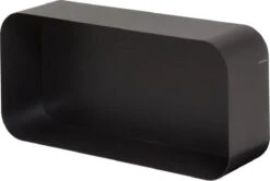 Sealskin Brix - Wandkubus Wandelement Wandrek - 12x50x24 Cm - Metaal - Zwart -Badkamer Kast Winkel 1200x808 3