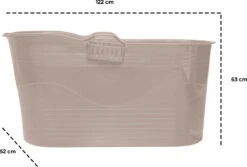 LIFEBATH - Zitbad Mira - Bath Bucket XL - 400L - Ligbad 122 Cm - Costa Rica Sand -Badkamer Kast Winkel 1200x811 2