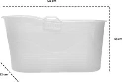 LIFEBATH - Zitbad Mira - Bath Bucket XL - 400L - Ligbad 122 Cm - Wit -Badkamer Kast Winkel 1200x811 3