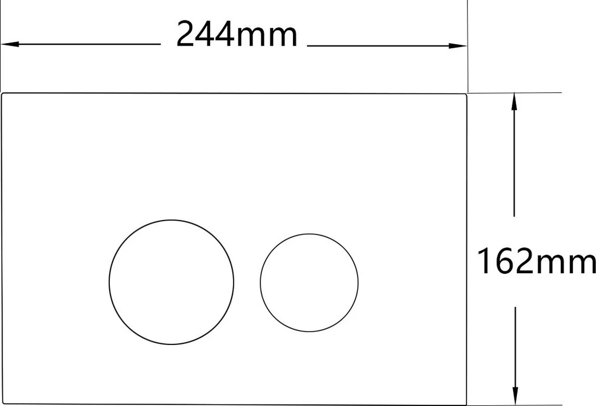 QeramiQ Push Bedieningspaneel Toilet - Frontbediening - Mat Zwart - Voor Geberit UP320/UP720 3 QeramiQ Push Bedieningspaneel Toilet - Frontbediening - Mat Zwart - Voor Geberit UP320/UP720 - Afbeelding 3