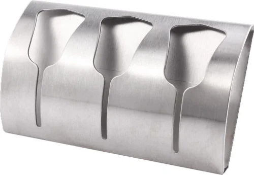 LifeGoods Handdoekhaakjes - Zelfklevend - Voor 3 Handdoeken - Handdoekklem - RVS - 1 Stuks