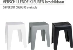 WENKO Badkamerkruk Kumba 38x47cm In Grijs Kunststof - Douchekruk -Badkamer Kast Winkel 1200x828 3