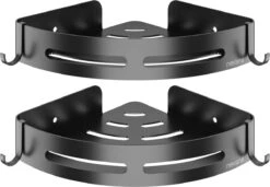 Doucherek 2 Stuks - Douchemand - Hangend Hoek - Telescopisch - Zonder Boren - Zwart - RVS 17 Doucherek 2 Stuks - Douchemand - Hangend Hoek - Telescopisch - Zonder Boren - Zwart - RVS -Badkamer Kast Winkel 1200x831 2