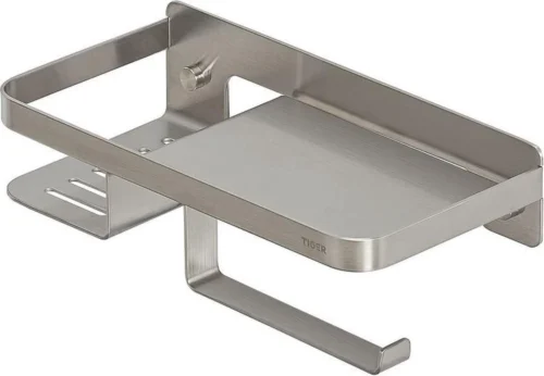 Tiger Caddy - Toiletrolhouder Met Planchet 24 Cm - RVS Geborsteld -Badkamer Kast Winkel 1200x831