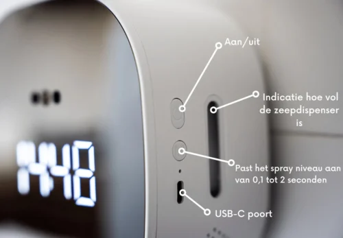 Fufubv Sense Of Soap - Automatische Zeepdispenser - 600ml - USB-C Oplaadbaar - Wandmontage - Zeeppompje -Badkamer Kast Winkel 1200x833 5