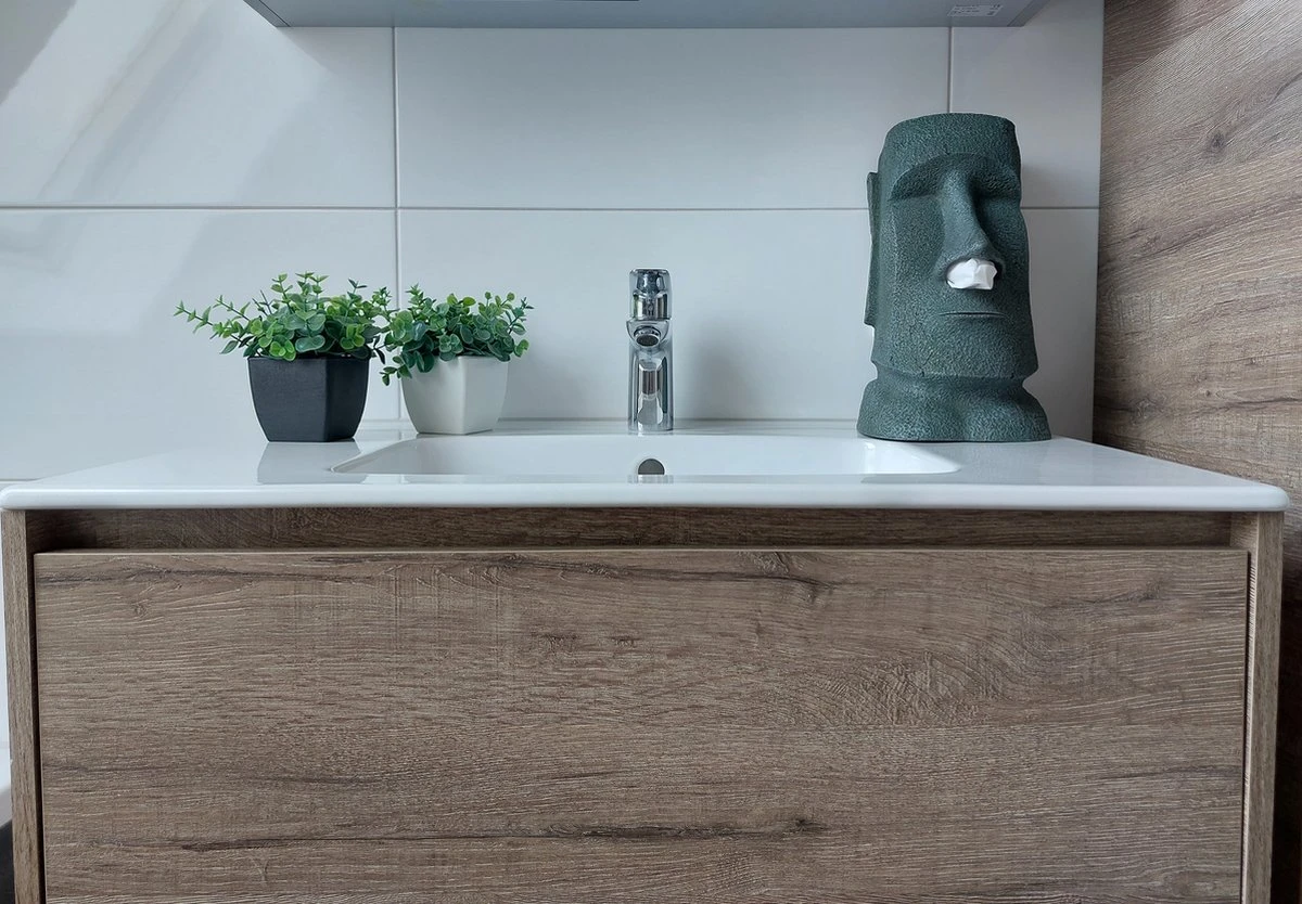 Rotary Hero® Moai - Tissue Box Houder Voor Zakdoeken Tissue Dispenser Cosmeticadoekjesbox - Voor Keuken Badkamer Slaapkamer - Rechthoekig - 18x19x31.5 Cm 3 Rotary Hero® Moai - Tissue Box Houder Voor Zakdoeken Tissue Dispenser Cosmeticadoekjesbox - Voor Keuken Badkamer Slaapkamer - Rechthoekig - 18x19x31.5 Cm - Afbeelding 3