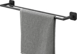 Tiger Carv Handdoekrek Dubbel 65,2 Cm Zwart