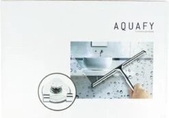 Aquafy Raamwisser RVS - Incl. Douchespons - Douchetrekker Voor Badkamer - Raamwisser Douche - Douchewisser RVS - Luxe Trekker Met Ophanghaak -Badkamer Kast Winkel 1200x841