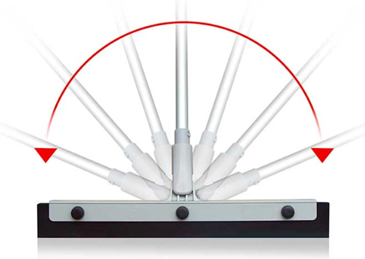 Chaton® Vloertrekker Lang Met Ophangsysteem - Afdraaibare Wisser - Douchewisser - Trekker Douche - Vloerwisser - Uitschuifbaar 70cm Tot 125cm 8 Chaton® Vloertrekker Lang Met Ophangsysteem - Afdraaibare Wisser - Douchewisser - Trekker Douche - Vloerwisser - Uitschuifbaar 70cm Tot 125cm - Afbeelding 8
