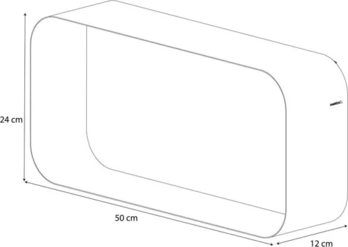Sealskin Brix - Wandkubus Wandelement Wandrek - 12x50x24 Cm - Metaal - Zwart 21 Sealskin Brix - Wandkubus Wandelement Wandrek - 12x50x24 Cm - Metaal - Zwart -Badkamer Kast Winkel 1200x852 8