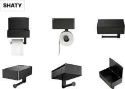 SHATY® WC Rolhouder - Toiletrolhouder - Opbergvak - Bakje - Plankje - Zonder Boren- WC Papier Houder - Toilet Papier Houder - Zwart - Badkameraccessoire - Toiletaccessoire - Inclusief Handoekhaak 14 SHATY® WC Rolhouder - Toiletrolhouder - Opbergvak - Bakje - Plankje - Zonder Boren- WC Papier Houder - Toilet Papier Houder - Zwart - Badkameraccessoire - Toiletaccessoire - Inclusief Handoekhaak -Badkamer Kast Winkel 1200x856