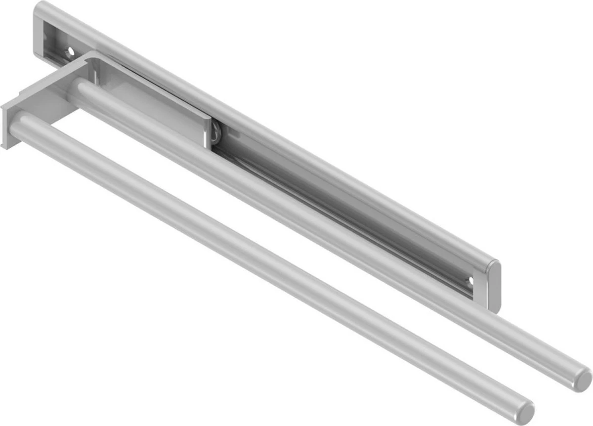Eleganca Handdoekrek – Handdoekhouder Keuken – Handdoekstang – Ideaal Voor In Keukenkastjes – 44cm Uittrekbaar – 2 Armen – Handdoekrek Badkamer – Inclusief Bevestigingsmateriaal – Hoge Kwaliteit Aluminium – Zilver 6 Eleganca Handdoekrek – Handdoekhouder Keuken – Handdoekstang – Ideaal Voor In Keukenkastjes – 44cm Uittrekbaar – 2 Armen – Handdoekrek Badkamer – Inclusief Bevestigingsmateriaal – Hoge Kwaliteit Aluminium – Zilver - Afbeelding 6